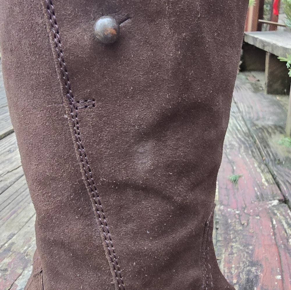 Spirit By Lucchese, Womens, Annie, Brown Suede, Riding Boots, Size 9M - Picture 10 of 15